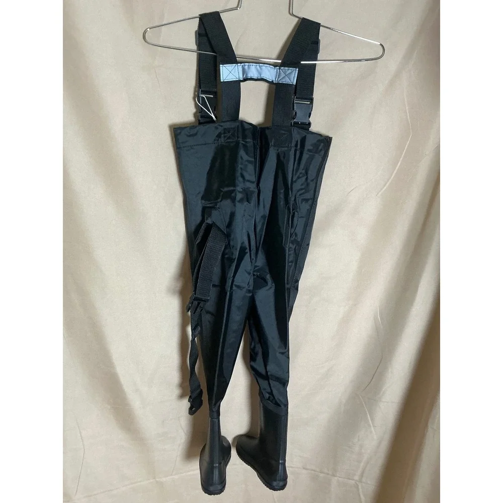 Trudave Chest Waders Kids 4/5 Black New Waterproof Fishing Boots Hunting Gear